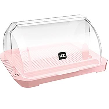Imagem de PORTA PAO PREMIUM PLASTICO ROSA