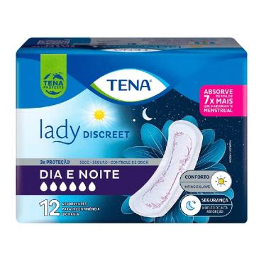 Imagem de Absorvente Incontinência Tena Lady Discreet Dia E Noite C/12 Unidades
