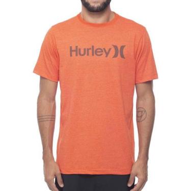 Imagem de Camiseta Hurley O&O Solid Masculina Vermelho Mescla