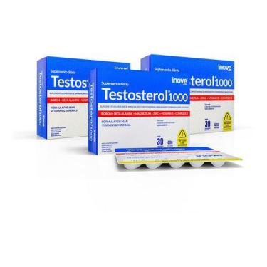 Imagem de Testosterol 1000 3 Un 30 Comp - Inove Nutrition