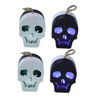 Imagem de VOSAREA 4 Pçs Luzes De Decoração Para Casa Decoração De Parede Decoração De Mesa Decoração Velas De Halloween Decoraciones Para Cuartos Vela De Halloween Tealights Festa De Halloween Luz