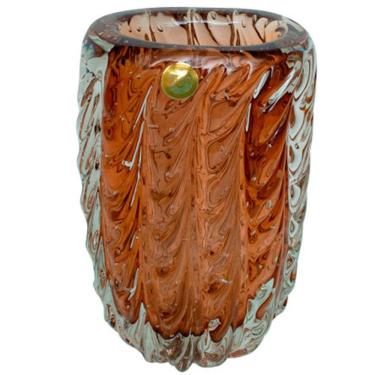 Imagem de Vaso murano Lisboa garnet 15x11x28 cm 