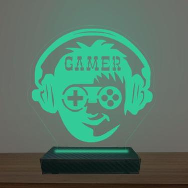 Imagem de Luminária Led 3d Gamer Abajur Luxo