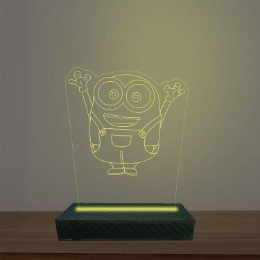 Imagem de Luminária Led 3d Minions Abajur Luxo