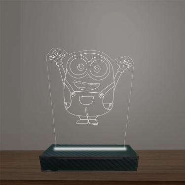Imagem de Luminária Led 3d Minions Abajur Luxo