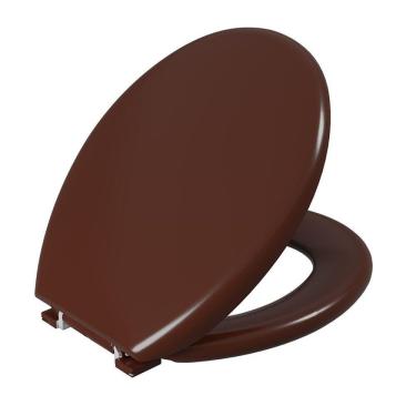 Imagem de Assento Sanitário Almofadado Oval Astra Marrom