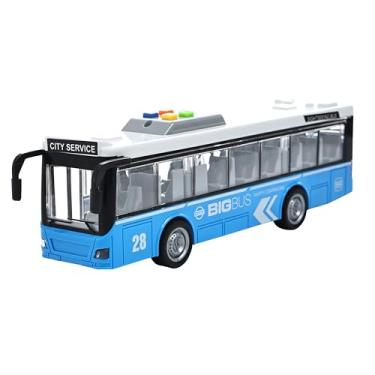 Imagem de Onibus de Friccao Big Bus City com Luz e Som BBR Toys Azul