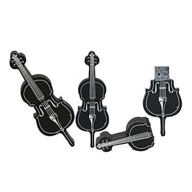 Imagem de OneSquareCore Flash Drive USB em forma de violoncelo de 8 GB, pen drive USB, pen drive, pen drive, pen drive, pen drive, pen drive, cartão de memória, armazenamento externo, memória flash, armazenamento USB (preto)