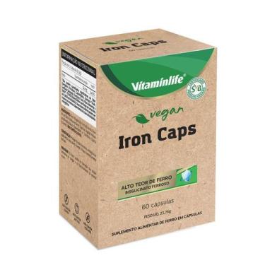 Imagem de Vegan Iron Caps - 60 Cápsulas - Vitaminlife