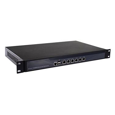 Imagem de Firewall, VPN, 1U Rackmount, aparelho de segurança de rede, com AES-NI, roteador PC, Intel Core I5 2520M/2540M, (cinza), [6 Intel Gigabit Lan/2USB/1COM/1VGA], (SEM RAM/SEM SSD)