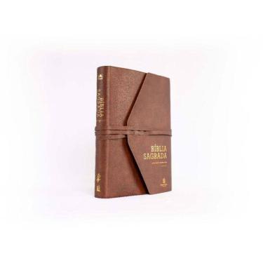 Imagem de Bíblia Nvi, Couro Soft, Marrom Artesanal, Espaço Para Anotações, Leitura Perfeita