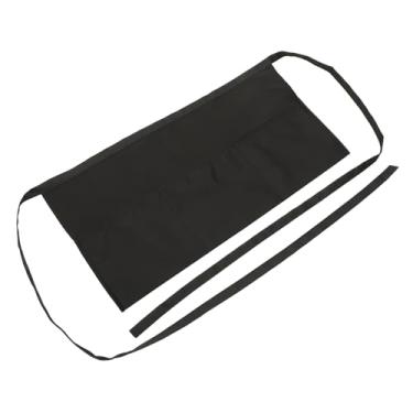 Imagem de Zerodeko Pequeno avental curto avental central perk aventais de servidor avental de empregada com bolso aventais de cintura laváveis Amarrar avental de cintura capa protetora