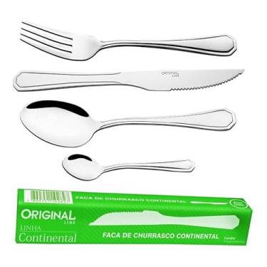 Imagem de Jogo De Talheres Inox 48 Pçs Bar/Restaurante/Casa Faqueiro