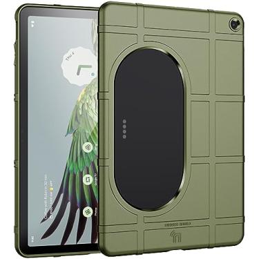 Imagem de Nakedcellphone Capa para Google Pixel Tablet (2023), Special Ops Tactical Armor Rugged Shield Capa protetora [anti-impressões digitais, textura de aderência fosca, compatível com docas] - verde-oliva