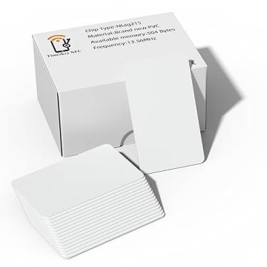 Imagem de Etiquetas NFC NTAG215 Cartões NFC NXP Original Chip PVC em Branco Cartão NFC ISO NTAG 215 NFC Tag 504 Bytes Memória da TimesKey Compatível com Amiibo e TagMo, 100 pacotes