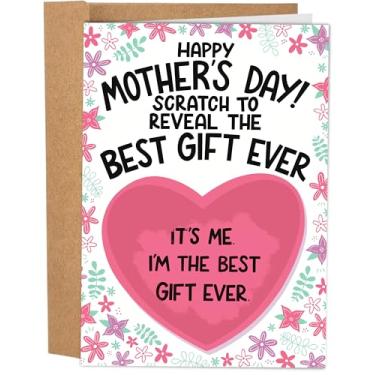 Imagem de Sleazy Greetings Cartão engraçado do Dia das Mães da filha ou do filho | Cartão de felicitações do Dia das Mães presente de coração grande para a mãe | I'm The Gift Card