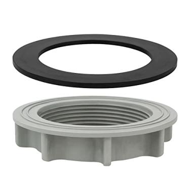Imagem de Ophjerg Kit de conector de filtro rosqueado para piscina Intex Above Ground Pool Part 10256 10255, peças de reposição para filtro grande Intex inclui porca de filtro 10256 arruela de filtro plana