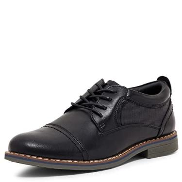 Imagem de Steve Madden Sapato masculino Oliverr Oxford, Preto, 11 Little Kid