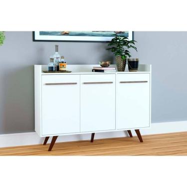 Imagem de Buffet de Sala Jantar RT3134 3 Portas Branco - Movelbento