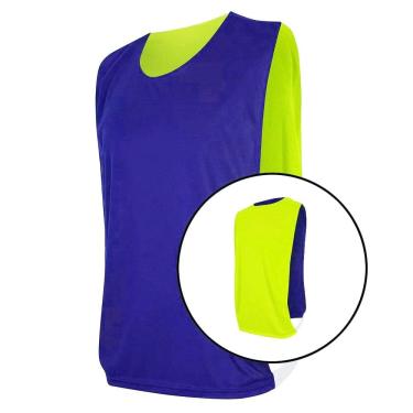 Imagem de Kit com 15 Coletes Esportivos Dupla Face TRB Azul e Verde Limão