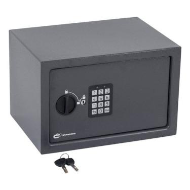 Imagem de Cofre Digital Aço Senha E Chave 22,8x35x25cm - 16 Litros