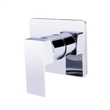 Imagem de SOFTINOX Acabamento para Registro Monocomando Base Docol em Metal Cromado – Compatível com Registros 3/4 de Chuveiro e Banheira, Design Slim Moderno e Alta Durabilidade