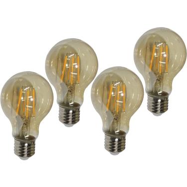 Imagem de Lampada Led Multifilamento 30w Vintage Kit 4 Uni Iluminaçao Decoraçao Sala Quarto Cozinha Varanda Garagem Luz Segurança