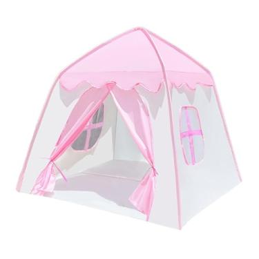 Imagem de Generic Tenda de brincar infantil, barraca de brinquedo de castelo para meninas para crianças internas, fácil de limpar, barraca de princesa