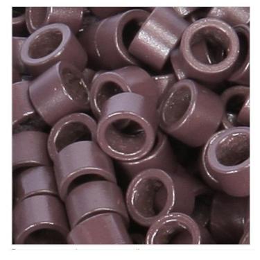 Imagem de Micro Link Anéis Sem Silicone Megahair Castanho Claro 500Und