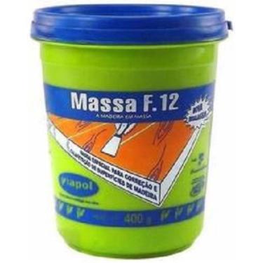 Imagem de Massa para Correção de Madeira Viapol F12 Marfim 400 gr