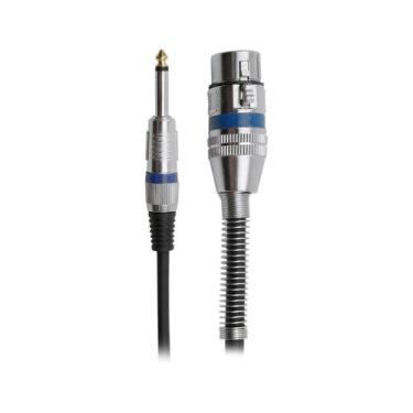 Imagem de Cabo Microfone e Violão Xlr Cannon Fêmea P10 Mono 10 Metros - PIX, 018