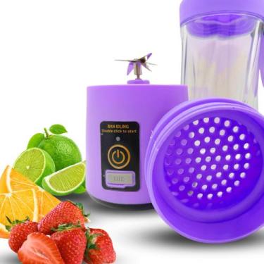 Imagem de Mini Liquidificador Portátil USB - Mixer - Kapbom, Roxo, Bivolt