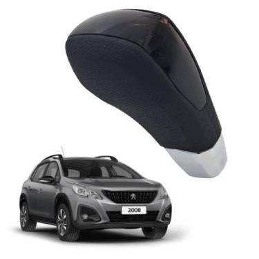 Imagem de Manopla Alavanca Câmbio Automático Peugeot 2008 2017 2018 2019 2020 20