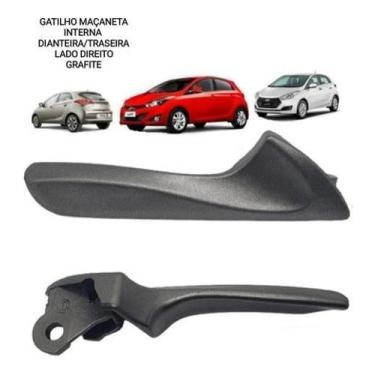 Imagem de Par Puxador Maçaneta Interna Grafite Hb20 2012 13 14 A 2020 - 5259374