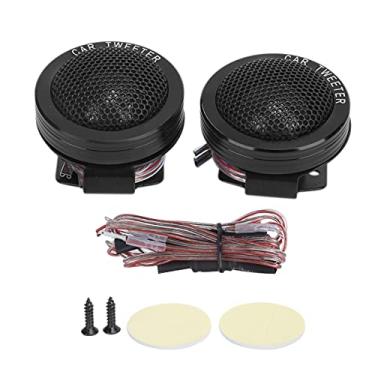 Imagem de Carro Tweeter par Carro Mini Tweeter Alto-falante Cúpula 150w 4Ω 98db áudio do Carro Alto-falante Estéreo de Alta Resolução Som Universal para áudio (BLACK)