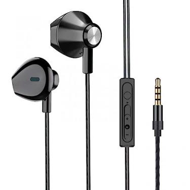 Imagem de Fone de ouvido em linha para celular G58, fone de ouvido com fio para jogos de computador, graves pesados e de metal, fone de ouvido intra-auricular para jogos