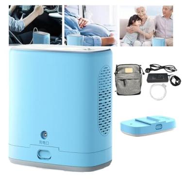 Imagem de KKSOUFX MáQuina De Ox PortáTil De Viagens, Uso DoméStico Ox2, Mini Gerador, ConcentraçãO De 90%±3%, 1,2kg -Bateria De 5000 Mah/1000Mah, Ac/Dc