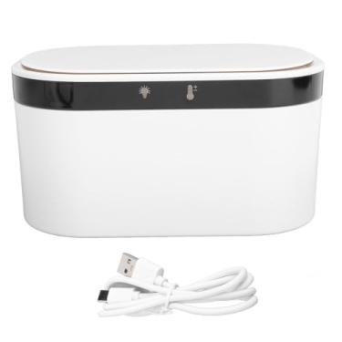 Imagem de Aquecedor de Lenços Umedecidos para Bebês, Dispensador de Aquecedor de Lenços Umedecidos Alimentado por USB Com Luz Noturna, Design Compacto para Viagens, Tecnologia de