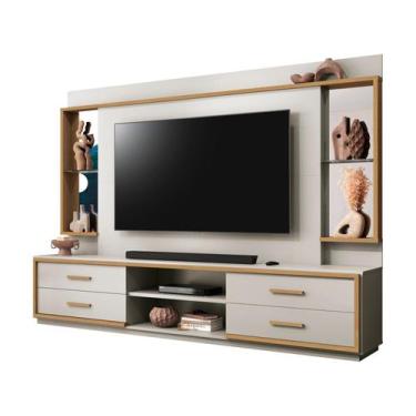 Imagem de Estante Home para TV até 75 4 Gavetas EDN Móveis Leni, Fendi e Freijó