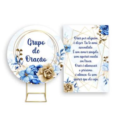 Imagem de Painel De Festa Redondo 1,50x1,50 + Painel Vertical 1,50x2,20 - Floral