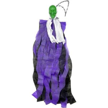 Imagem de Boneco Decorativo Bruxo de Enfeite Festa Halloween Bruxas - Toy Master