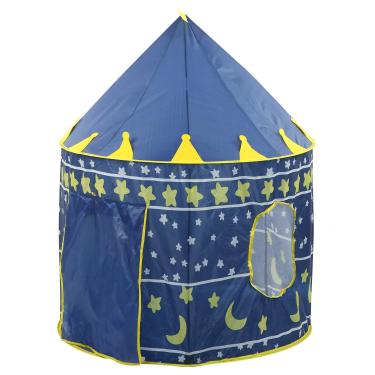 Imagem de Barraca De Brincar Para Crianças,Tenda De Brincar Infantil Para Meninas, Tenda Indiana Pop-up Dobrável, Uso Interno Ao Ar Livre Com Bolsa De Transporte, Belo Presente Para Crianças(azul)