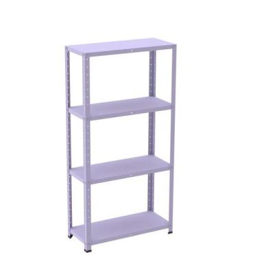 Imagem de Estante com Estrutura Metálica com 4 Prateleiras Espresso Móveis