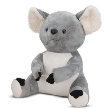 Imagem de Coala de Pelúcia Cinza 50 cm Antialérgico - CTX
