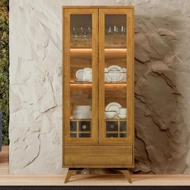 Imagem de Cristaleira 2 Portas Com LED - Vitrum-Naturale - Mavau Móveis