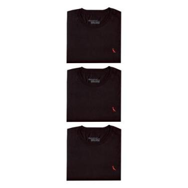 Imagem de Kit 3 Camisetas Brasa Pica Pau Bordado Reserva Mini, 06, Preto