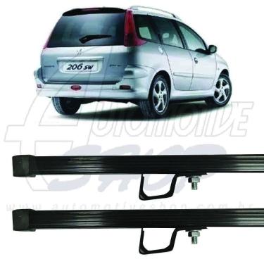 Imagem de Rack Teto Roca Bagageiros Travessa Peugeot 206 sw Perua 166