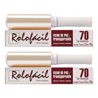 Imagem de 2 rolo fácil filme pvc clinica tatuador estetica 12 x 70 mts - E A COS