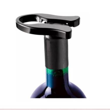 Imagem de Abridor Corta Lacre Para Vinhos Fácil Sommelier Preto Polipropileno Ad