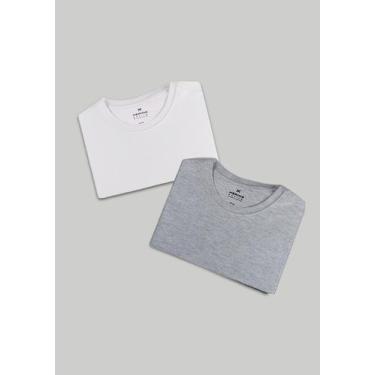 Imagem de Kit Com 2 Camisetas Masculinas Básicas - Hering, G, Multicolorido